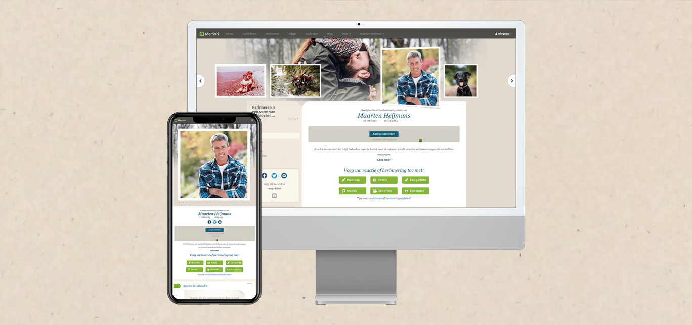 Memori Online Gedenkpagina's